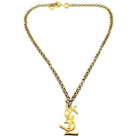 ysl monogram pendant|yves Saint Laurent jewellery.